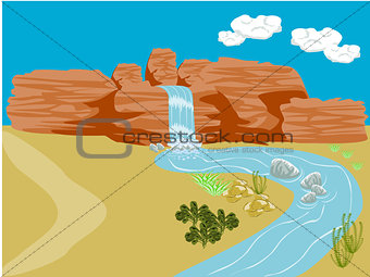Desert Background Scene