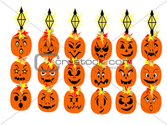 Halloween Solar Light Faces