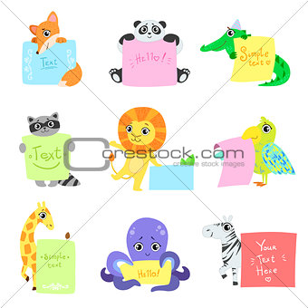 Animals With Messages To Fill Set