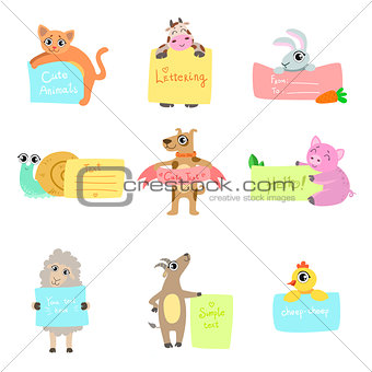 Animals With Cards To fill Set