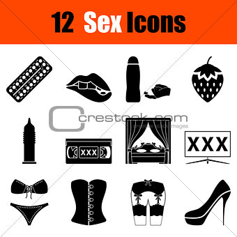 Set of sex icons