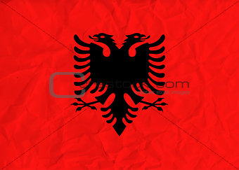 Albania  paper  flag