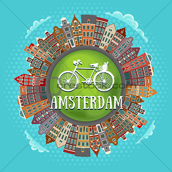 Amsterdam houses, little green planet