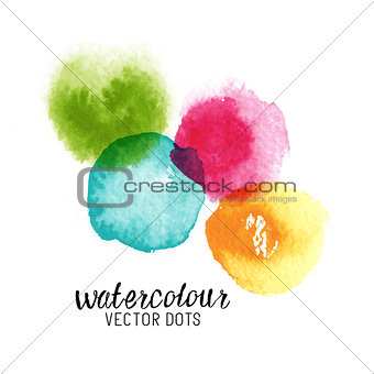 Watercolour Vector Dots