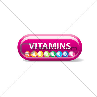 vector logo vitamins