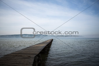 Wooden Bridge to the lake