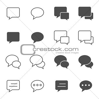 Speech bubble icons