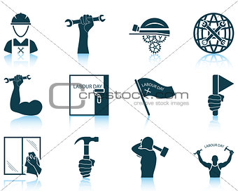 Set of Labour Day icons
