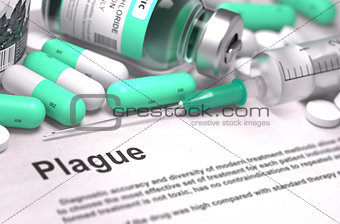 Plague Diagnosis. Medical Concept.