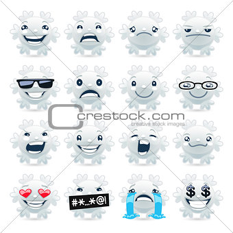 Funny Snowflake Emojis