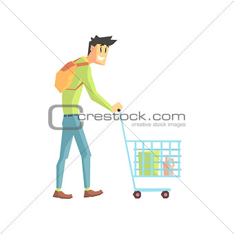 Guy Doing Grocery Shopping