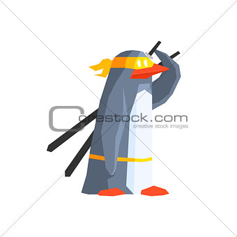 Penguin Super Hero Character