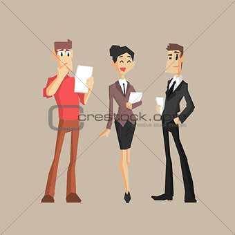 Three Office Workers