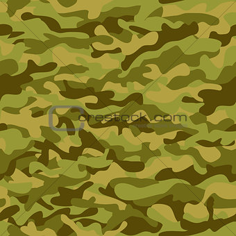 Seamless vector square background camouflage pattern in the green scheme