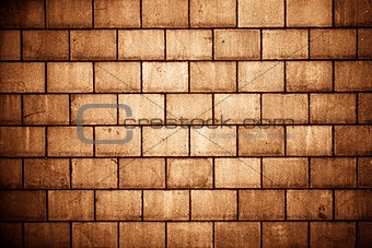 High resolution brown cream brick wall texture