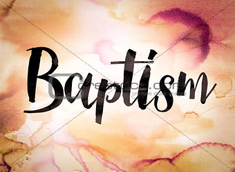 Baptism Concept Watercolor Theme