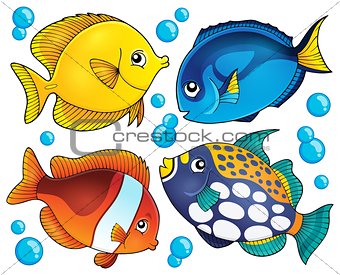 Coral reef fish theme collection 2