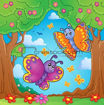 Happy butterflies theme image 8