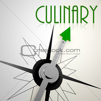 Culinary on green compass