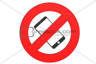 No mobile phone sign