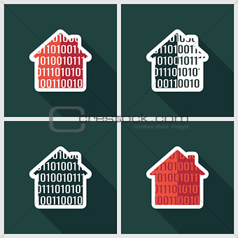 smart home flat icon