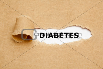 Diabetes Torn Paper Concept