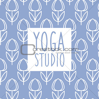 Text Yoga Studio Design Card