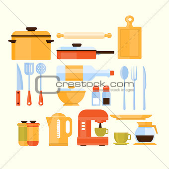Kitchen Equipment Collection Of Icons