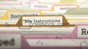 New Instructions Concept on Folder Register.