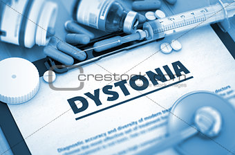 Dystonia. Medical Concept.