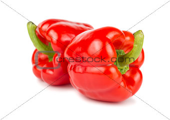 Pair of red sweet peppers