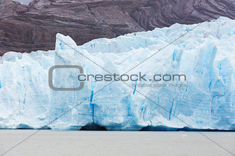 glacier grey in patagonia