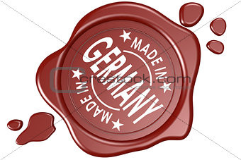 Made in Germany label seal isolated