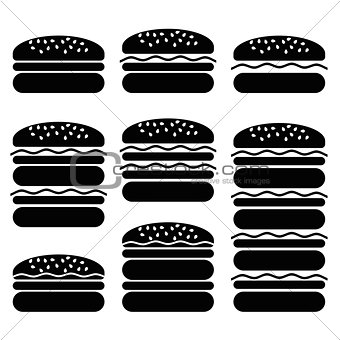 Set of Different Hamburger Icons