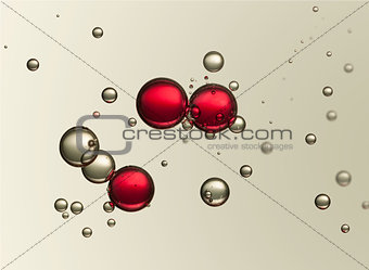 Red air bubbles