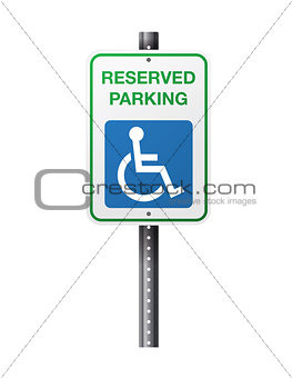 Handicap Reserved Parking Sign
