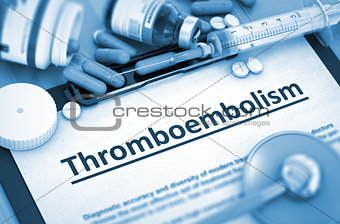 Thromboembolism Diagnosis. Medical Concept. 