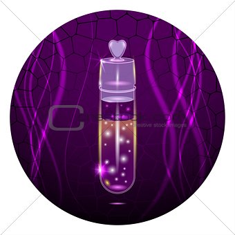 Purple test tube
