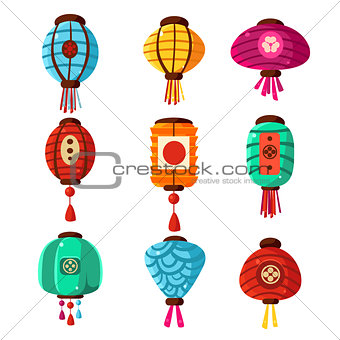 Chineese Lanters Decoration Set
