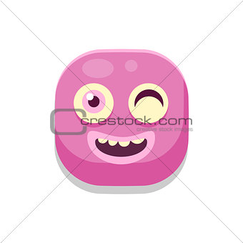 Winking Monster Square Icon