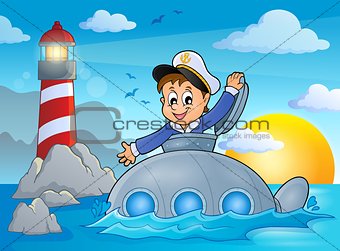 Submarine with sailor theme image 2