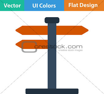 Flat design icon of pointer stand