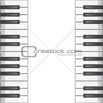 music background with piano keys. vector illustration. 