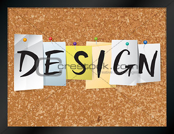 Design Bulletin Board Theme Illustration