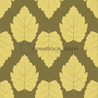 Seamless pattern. Symmetrical leaves