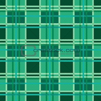 Seamless checkered pattern in Emerald