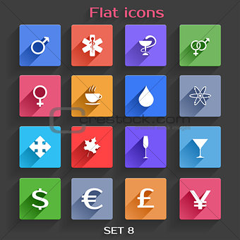 Flat Application Icons Set 8