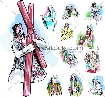 Set of Bible Illustrations