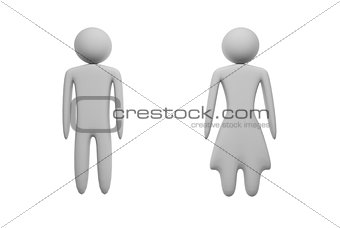 male and female figures