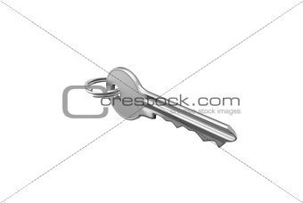 gold key with silver ring